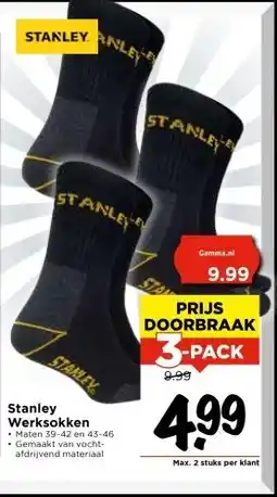 Vomar Voordeelmarkt Stanley Werksokken aanbieding