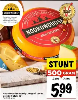 Vomar Voordeelmarkt Noordwoudse Romig Jong of Zacht Belegen Stuk 48+ aanbieding