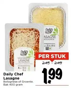 Vomar Voordeelmarkt Daily Chef Lasagne aanbieding