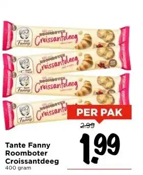 Vomar Voordeelmarkt Tante Fanny Roomboter Croissantdeeg aanbieding
