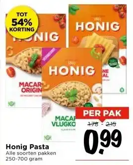 Vomar Voordeelmarkt Honig Pasta aanbieding