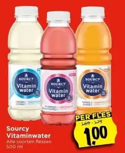 Vomar Voordeelmarkt Sourcy Vitaminwater aanbieding