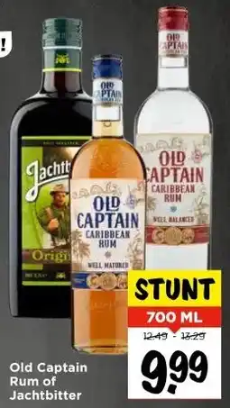 Vomar Voordeelmarkt Old Captain Rum of Jachtbitter aanbieding