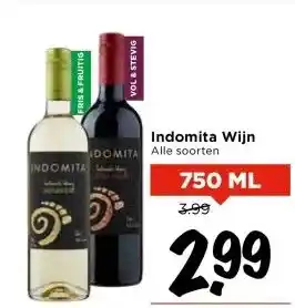 Vomar Voordeelmarkt Indomita Wijn aanbieding