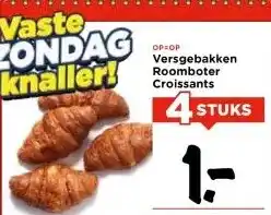 Vomar Voordeelmarkt Versgebakken Roomboter Croissants aanbieding