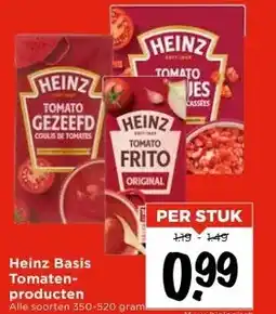 Vomar Voordeelmarkt Heinz Basis Tomaten- producten aanbieding