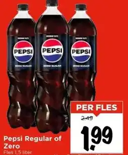 Vomar Voordeelmarkt Pepsi Regular of Zero aanbieding