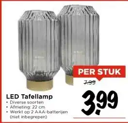 Vomar Voordeelmarkt LED Tafellamp aanbieding