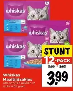 Vomar Voordeelmarkt Whiskas Maaltijdzakjes aanbieding