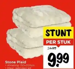Vomar Voordeelmarkt Stone Plaid aanbieding
