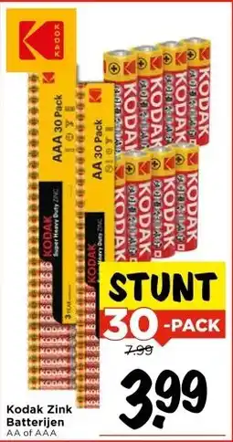 Vomar Voordeelmarkt Kodak Zink Batterijen aanbieding