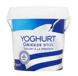 Budget Food Konings Yoghurt Griekse Stijl 10% aanbieding