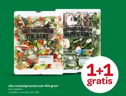 Spar alle roerbakgroenten zak 400 gram aanbieding