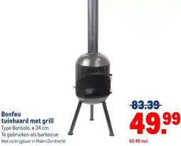 Makro Bonfeutuinhaard met grill aanbieding
