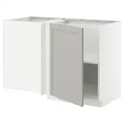 IKEA Metod keukenblok, wit, rechthoekig, eenvoudig design, één deur op een kier aanbieding