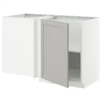 IKEA Metod keukenblok, wit, rechthoekig, eenvoudig design, één deur op een kier aanbieding