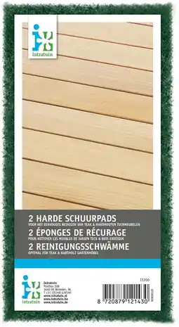 Intratuin Intratuin schuurpads teak / hardhout 2 stuks aanbieding