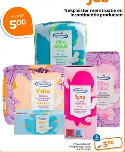 Trekpleister Trekpleister menstruatie en incontinentie producten aanbieding