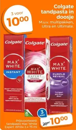 Trekpleister Colgate tandpasta in doosje aanbieding