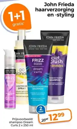 Trekpleister John Frieda Haarverzorging en Styling aanbieding