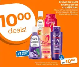 Trekpleister Elvive en Guhl shampoo en conditioner aanbieding