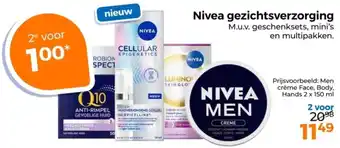 Trekpleister Nivea gezichtsverzorging aanbieding
