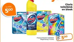 Trekpleister Glorix toiletblok en bleek aanbieding