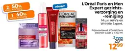 Trekpleister L'Oréal Paris en Men Expert Gezichtsverzorging en Reiniging aanbieding