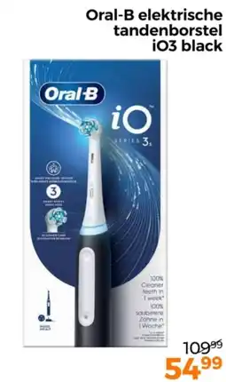 Trekpleister Oral-B elektrische tandenborstel iO3 black aanbieding