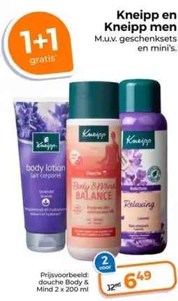 Trekpleister Kneipp en Kneipp men aanbieding