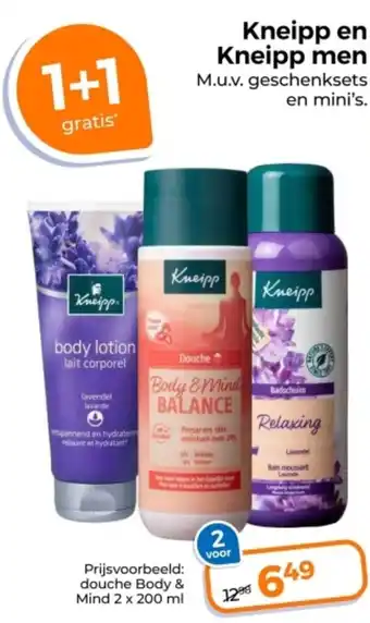 Trekpleister Kneipp en Kneipp men aanbieding