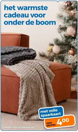 Trekpleister Het warmste cadeau voor onder de boom aanbieding