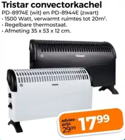 Trekpleister Tristar convectorkachel aanbieding