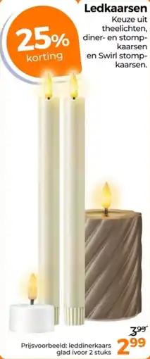 Trekpleister Ledkaarsen aanbieding