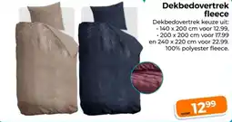 Trekpleister Dekbedovertrek fleece aanbieding