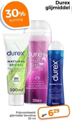 Trekpleister Durex glijmiddel aanbieding