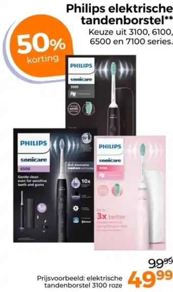 Trekpleister Philips elektrische tandenborstel aanbieding