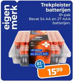 Trekpleister Trekpleister batterijen aanbieding