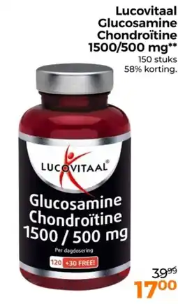 Trekpleister Lucovitaal Glucosamine Chondroïtine aanbieding