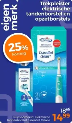 Trekpleister Trekpleister elektrische tandenborstel en opzetborstels aanbieding