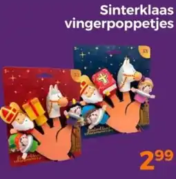 Trekpleister Sinterklaas vingerpoppetjes aanbieding