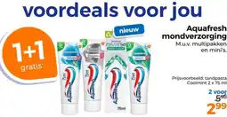Trekpleister Aquafresh mondverzorging aanbieding