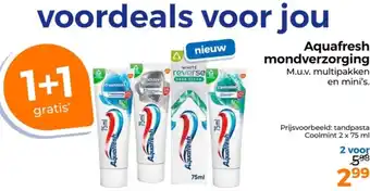 Trekpleister Aquafresh mondverzorging aanbieding
