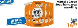 Trekpleister Marcel's Green Soap handzeep navulling aanbieding