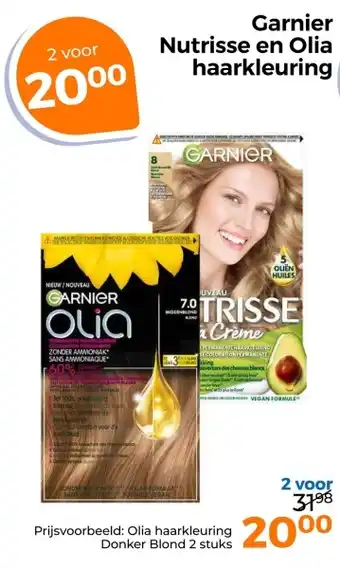Trekpleister Garnier Nutrisse en Olia haarkleuring aanbieding