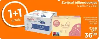 Trekpleister Zwitsal billendoekjes aanbieding