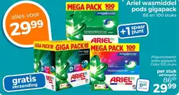 Trekpleister Ariel wasmiddel pods gigapack aanbieding