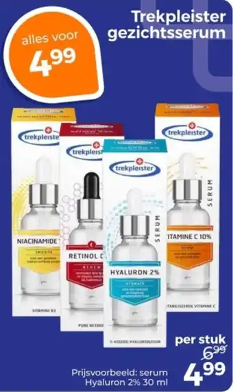 Trekpleister Trekpleister gezichtsserum aanbieding