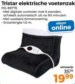 Trekpleister Tristar elektrische voetenzak aanbieding