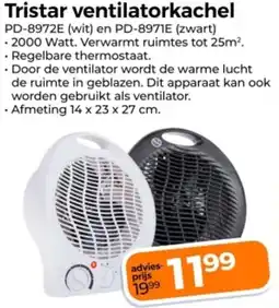 Trekpleister Tristar ventilatorkachel aanbieding